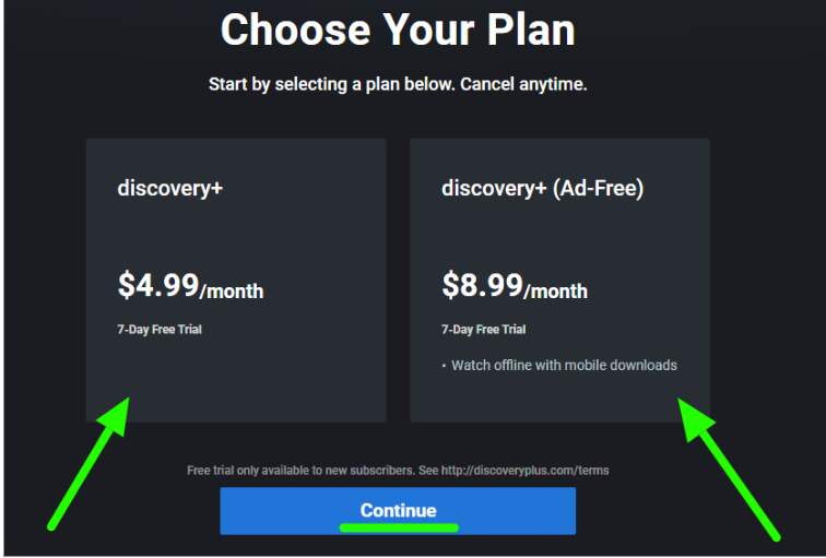 Discovery Plus Plans