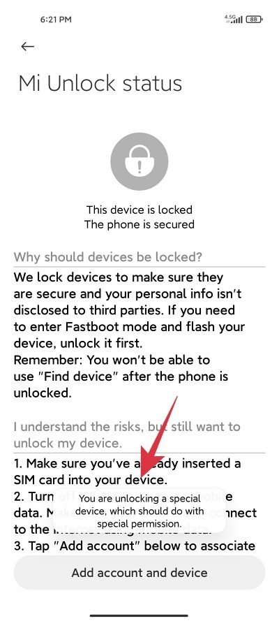 Fix Mi Unlock