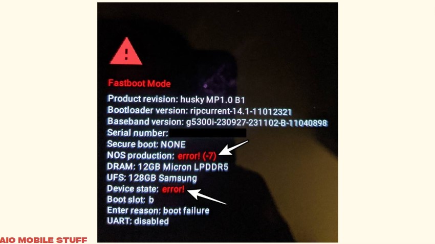 Pixel Fastboot Mode Device State NOS Production Error