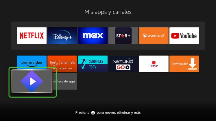 drawer on your Fire TV,