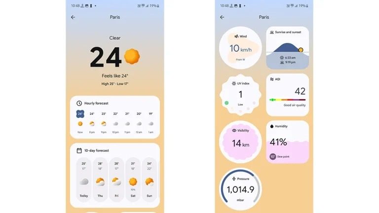 Google-Weather-App-from-Pixel-9