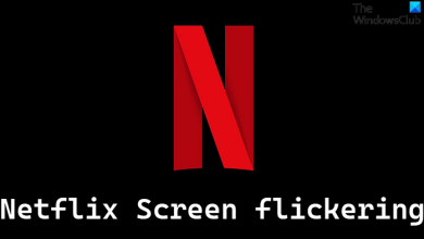 Flickering Netflix screen