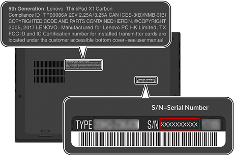 Lenovo Laptop Serial Number