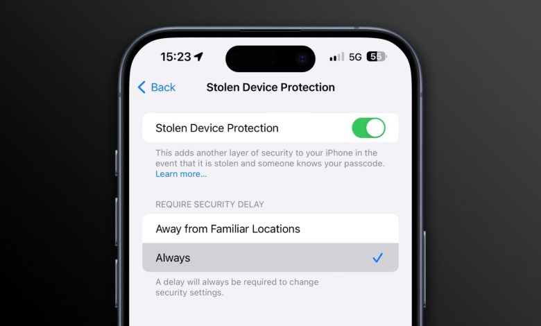 Iphone Stolen Device Protection 1