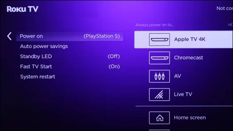 Default Input on Roku TV