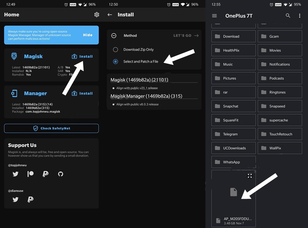 Extract and Patch the AP File with Magisk