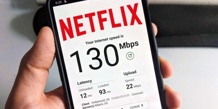 speed test on Netflix